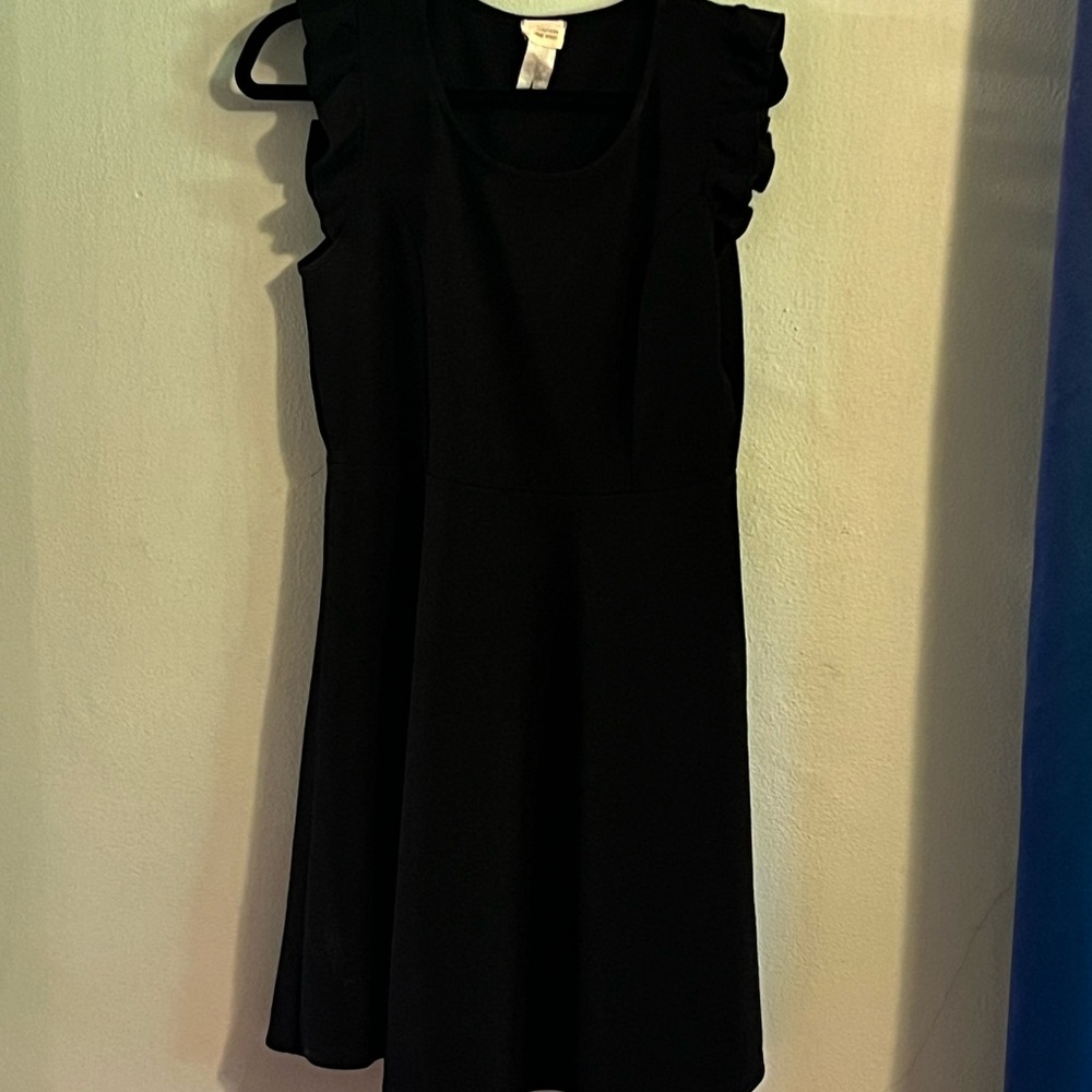 Caution To The Wind Black Asymmetrical Dress